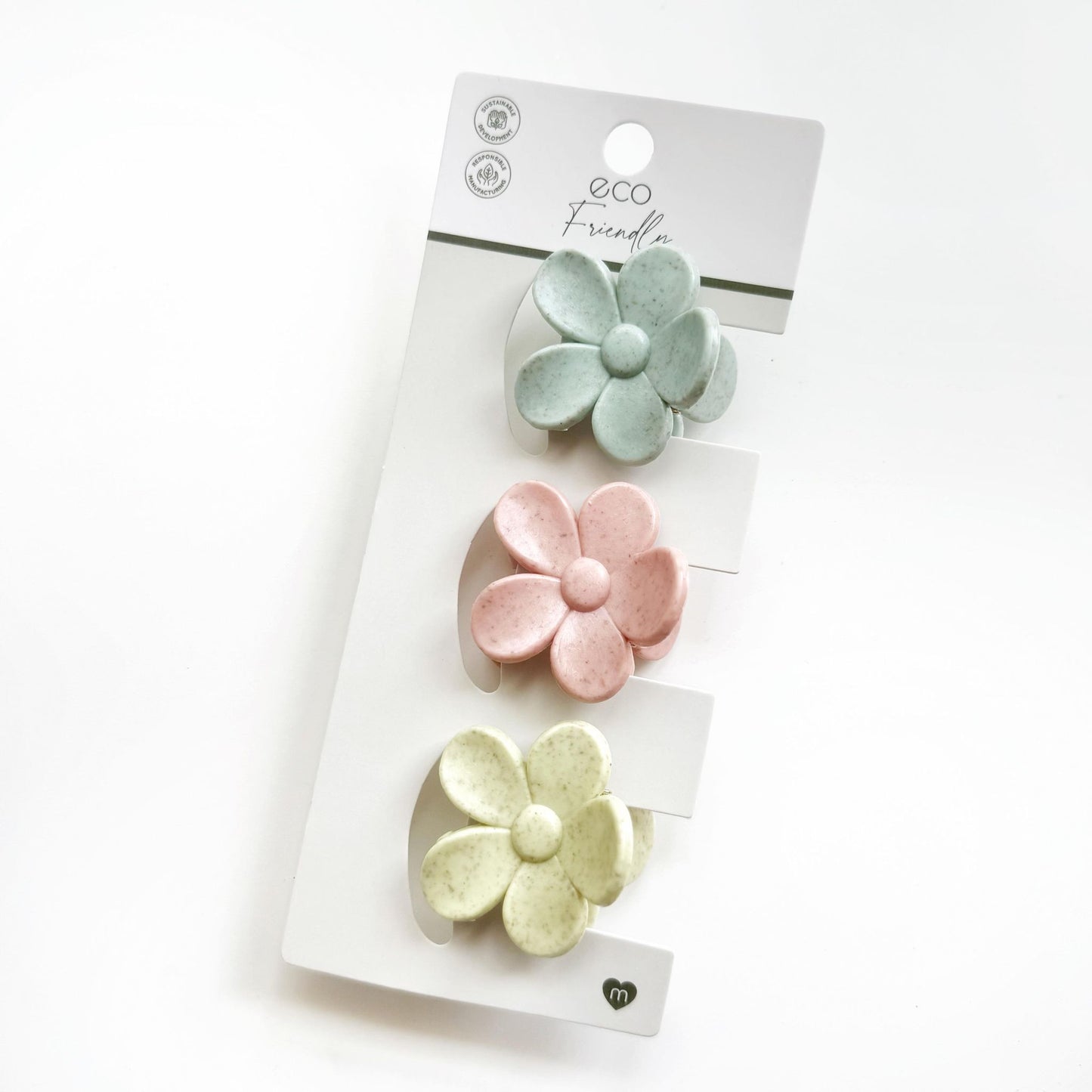 Medium Matte Pastel Tone Flower Hair Clip